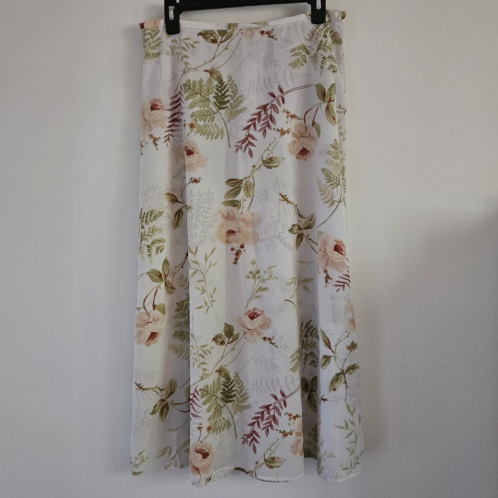 Floral Kathia Lee maxi skirt